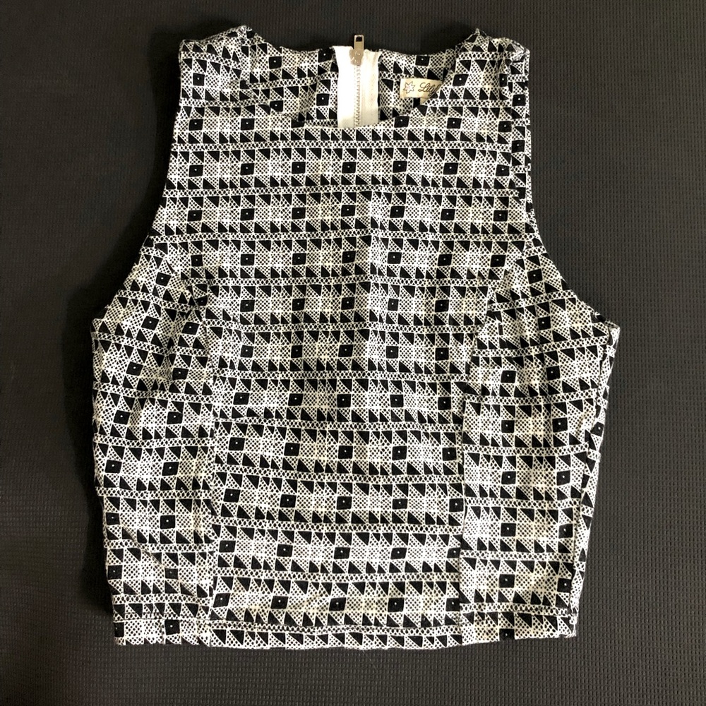 Lily White Crop Top